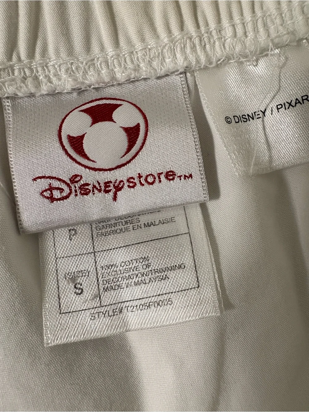 Disney White A-Line Skirt with Colorful Beach Character Border - Picture 3 of 4